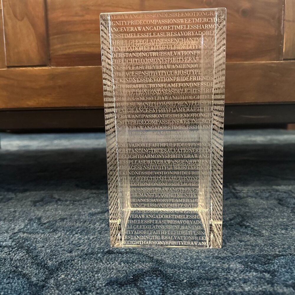 Vera Wang Words Crystal Candle Holder Decor